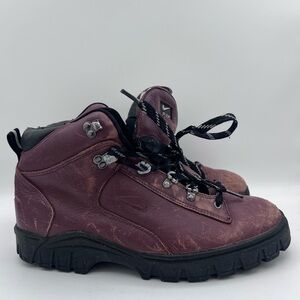 Vintage Nike ACG Brown Outdoor Hiking Boot Suede Leather Trail Mens Size 12